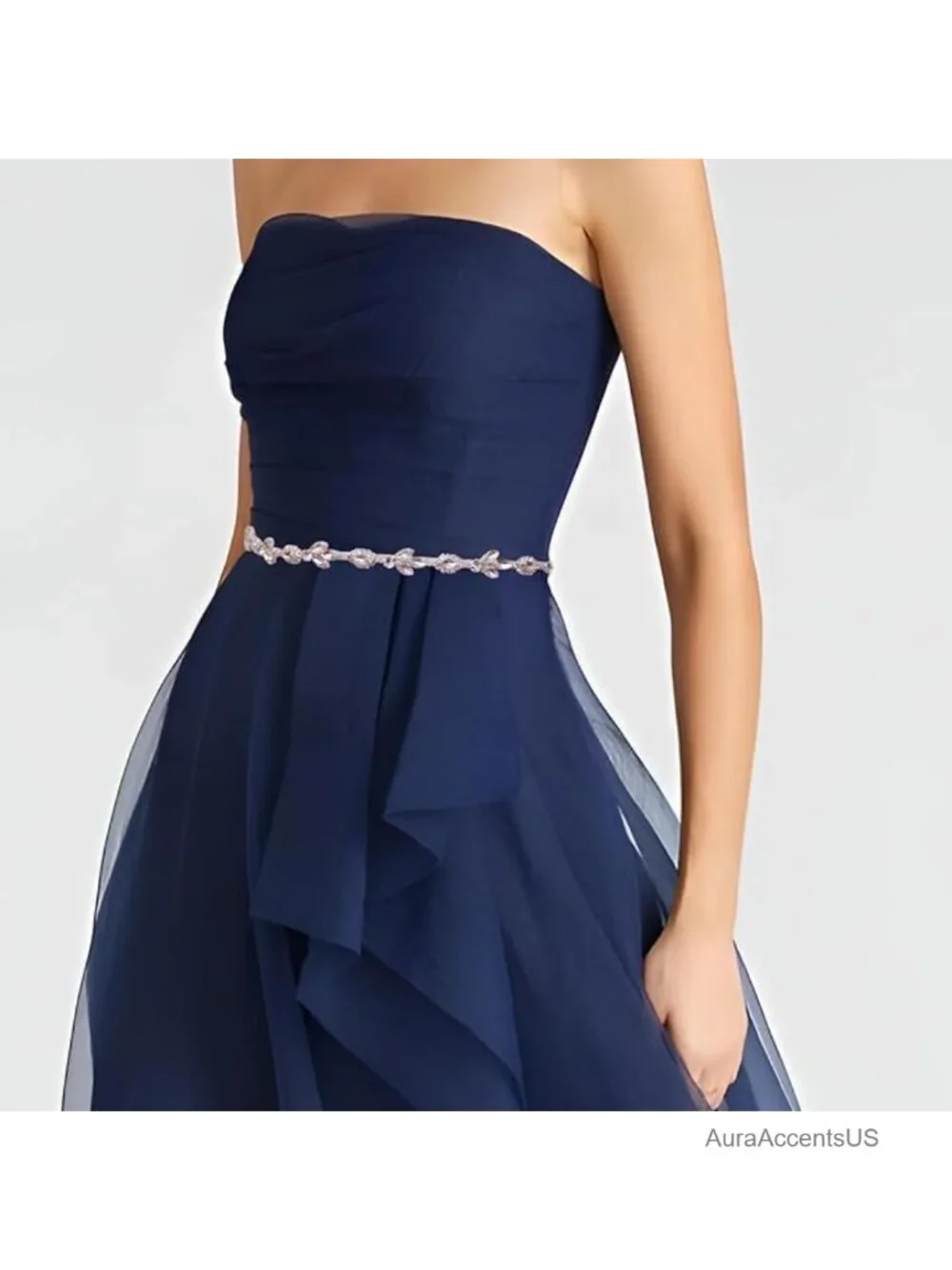 Crystal Rhinestone Sash Belt for Wedding Bridal